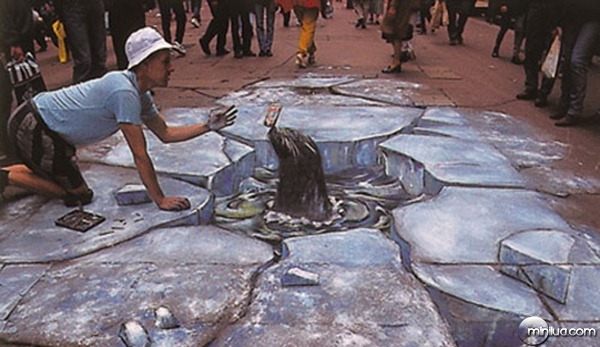 Seal-chalk-art