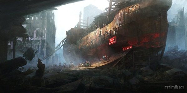 Post_Apocalyptic_Bikers_base_by_PeteAmachree