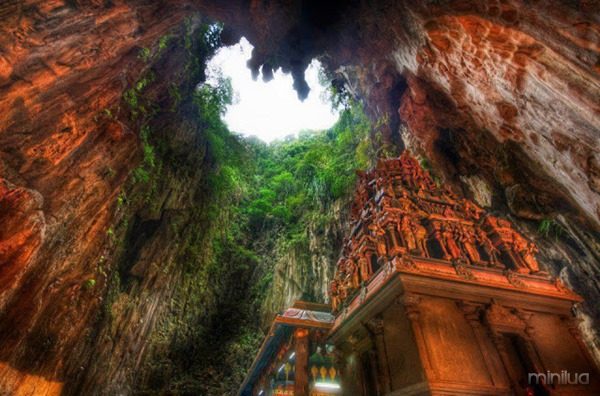 Temple Deep in the Caves, Borneo, West Malaysia