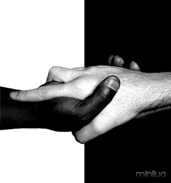 black-white-hands
