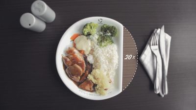 pratos menores evitam disperdício de comida