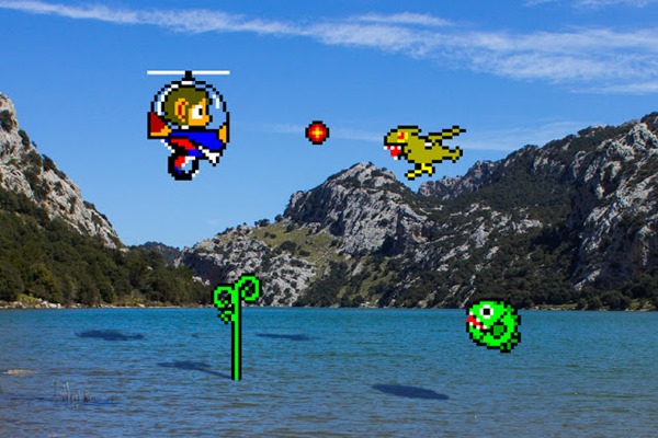 guerrilha nerd games virtual real Alex Kidd in Miracle World Helicopter