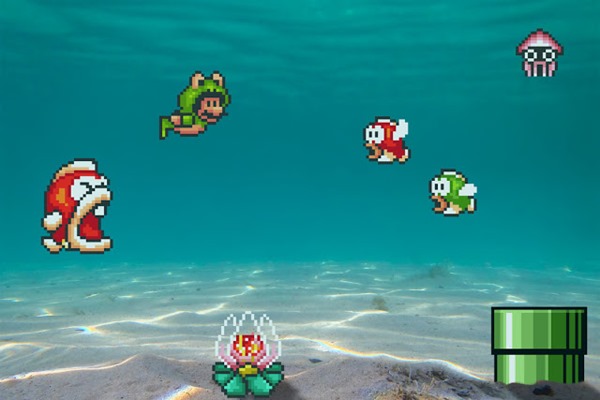 guerrilha nerd games virtual real Super Mario Bros 3 Seabed