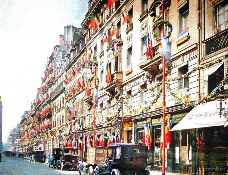 Decoração dos edifícios de Paris no início do século XX 