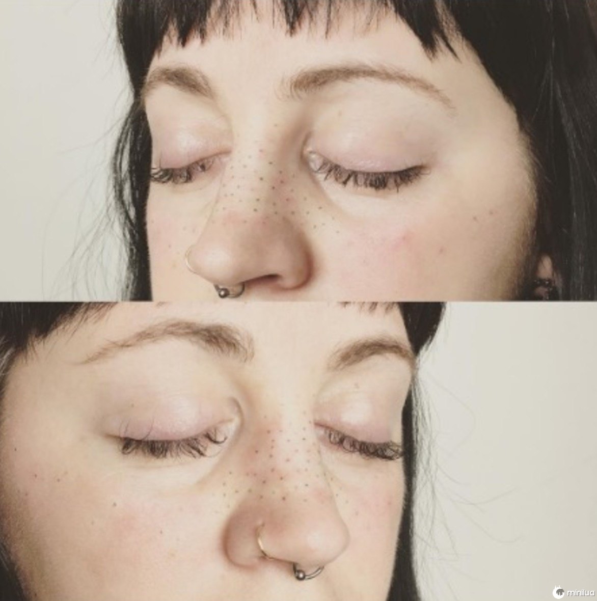 O arco-íris de Gabrielle é um artista do tatuagem em Montreal, Canadá. Ela diz que, dependendo do artista, uma sessão para obter "freckling" feito começa em US $ 250.