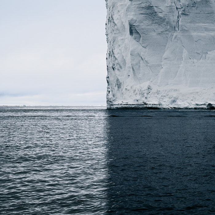 Antártica, 4 tons de azul