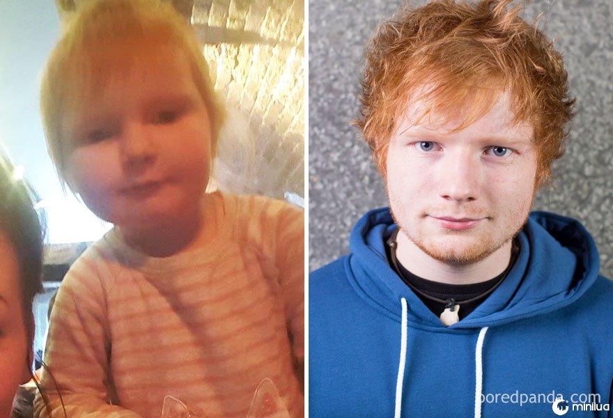 Esta menina de 2 anos de idade parece Ed Sheeran