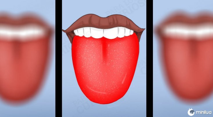 Os sintomas colorido língua brilhante vermelha