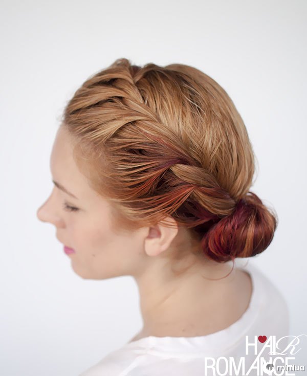 Hair Romance - wet hair styles - the side twist bun