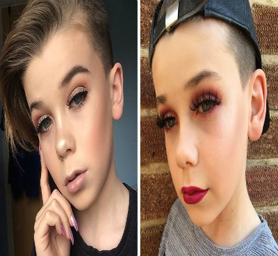 Este menino de 10 anos se tornou sensação na internet por suas habilidades incríveis com maquiagem