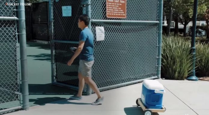 Esse gênio inventou uma geladeira capaz de segui-lo em todos os lugares