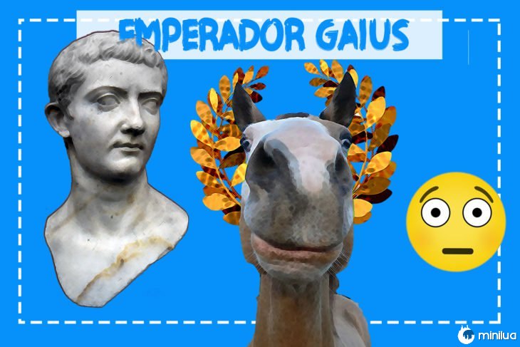 Caio imperador e seu cavalo