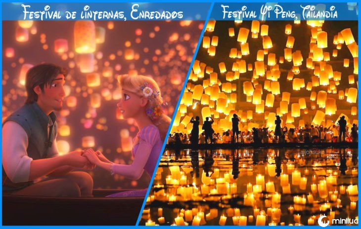 festival de lanternas verdade e Disney