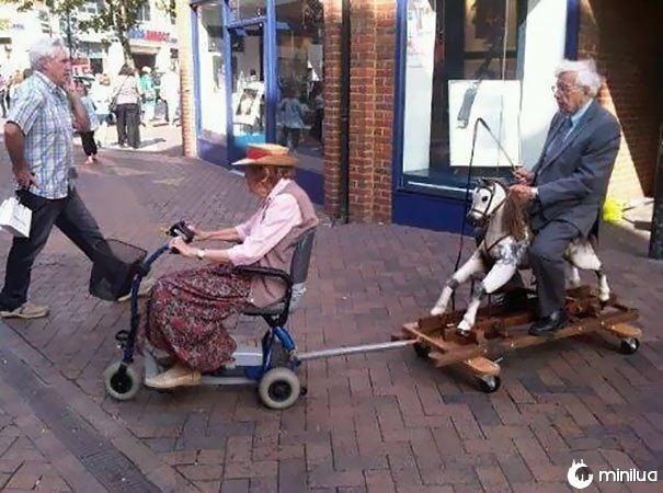 Este casal de idosos