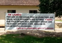 15 tentativas de diálogo com ladrões registradas em faixas e cartazes no Brasil