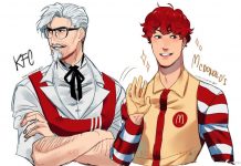 Assim seria se os mascotes e logotipos de fast foods fossem personagens de mangá