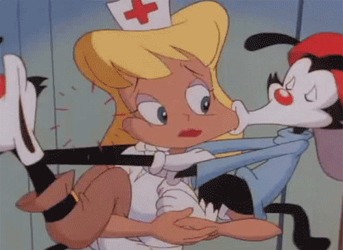 gif Olá Enfermeira O Animaniacs