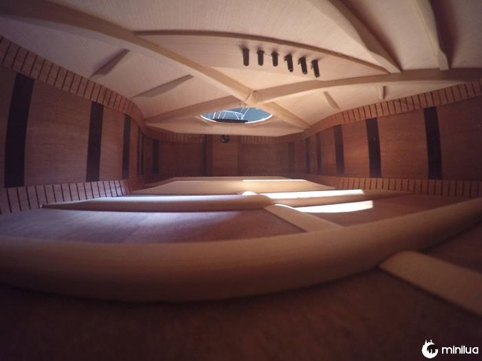 The Inside Of This Guitar Looks Like An Apartment I Can't Afford