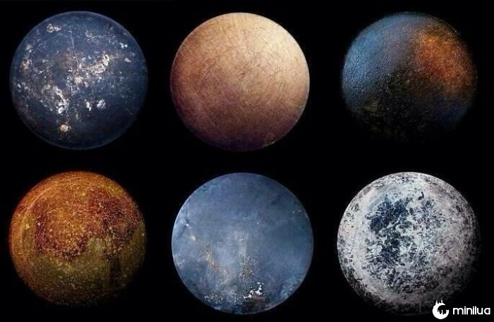 The Bottoms Of Old Frying Pans Look Like Planets