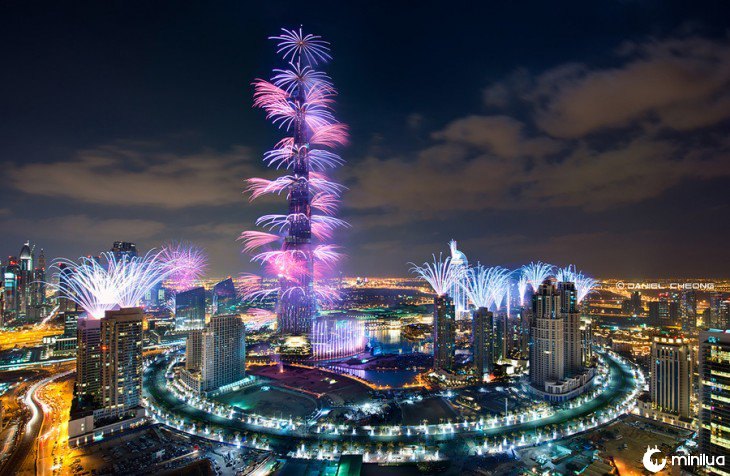 Burj Khalifa Dubai año nuevo