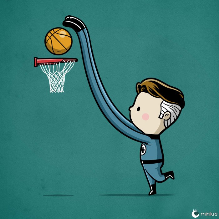Sporty Mr. Fantastic - Basketball