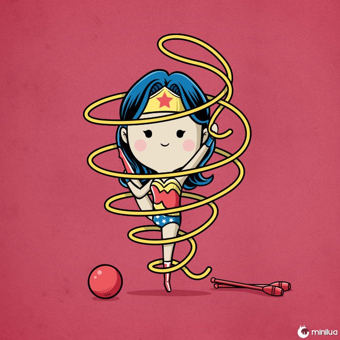 Sporty Wonder Woman - Ribbon
