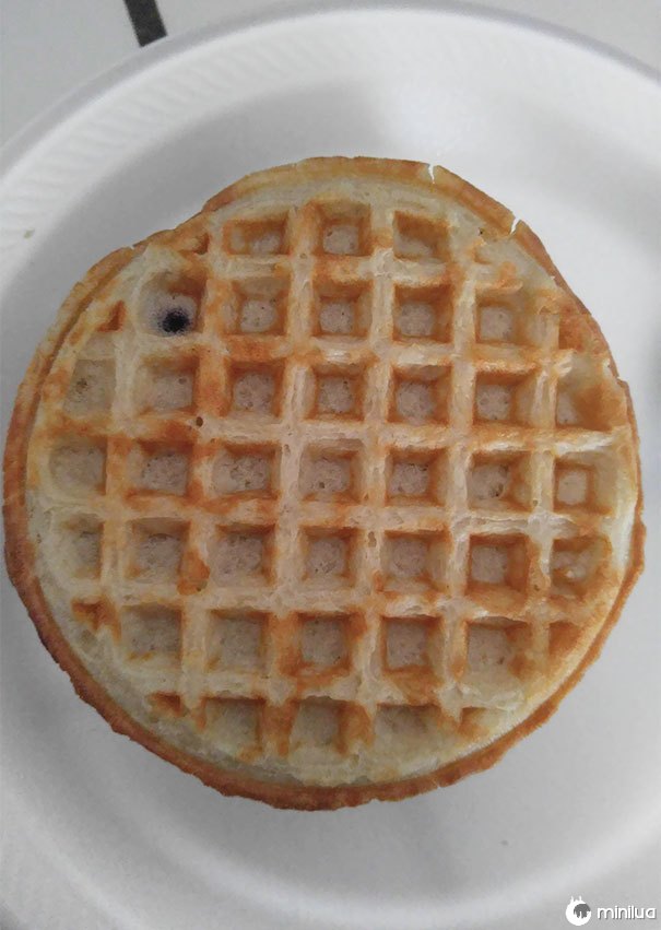 Esta Waffle de mirtilo
