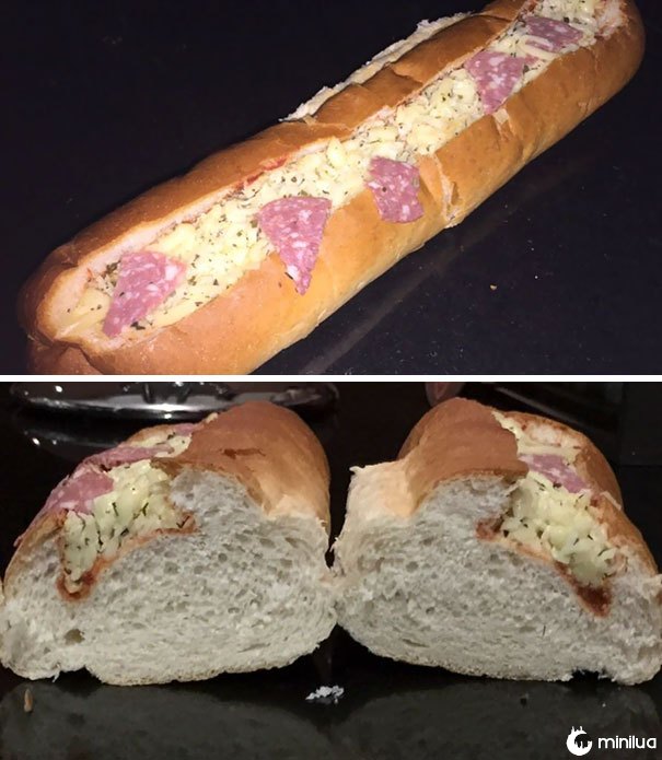 O sub comprado para o jantar hoje à noite