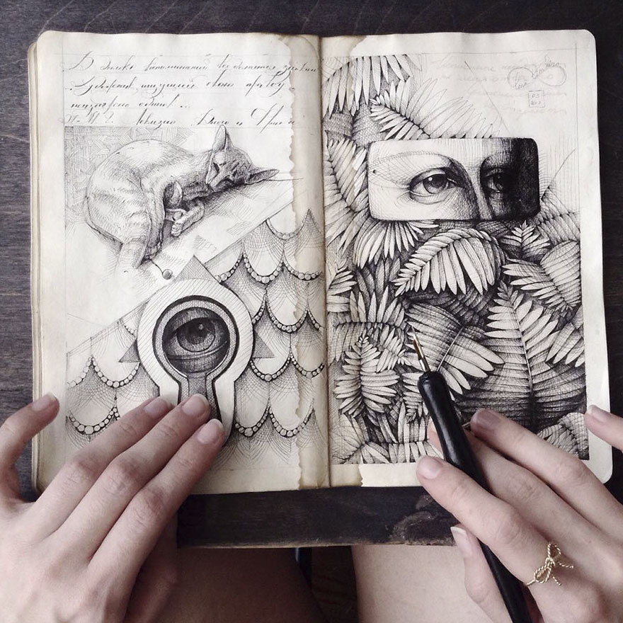 Sketchbook-drawings-elena-limkina-russia