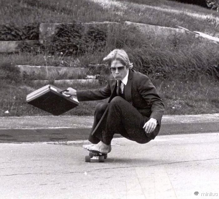 Meu pai andando de skate na Hyde School 1982. Acho que ele era mais legal que eu