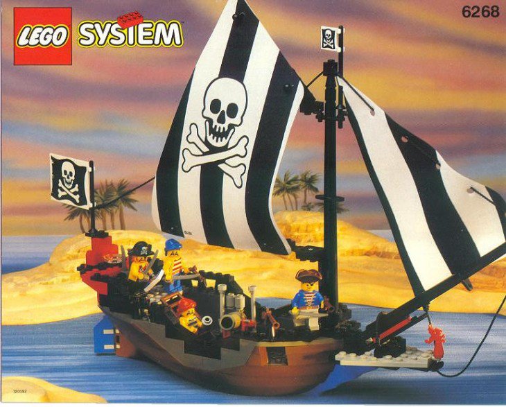 Navio pirata de lego