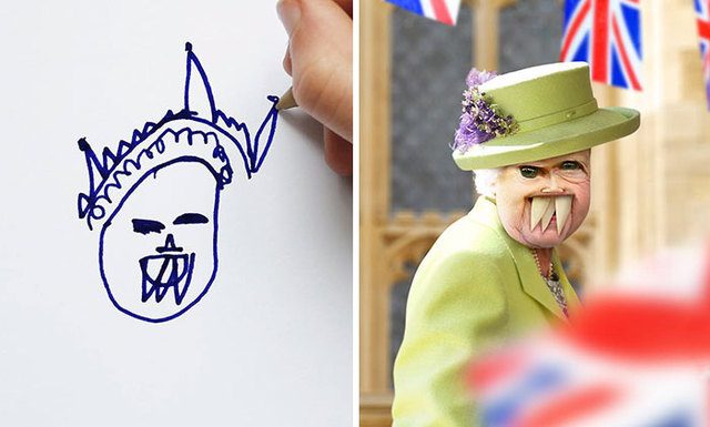 Pai transforma os desenhos de seus filhos em realidade e eles são hilários e assustadores