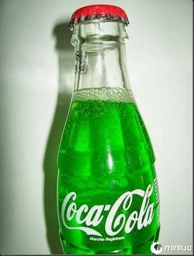 Resultado de imagem para Coca-Cola verde