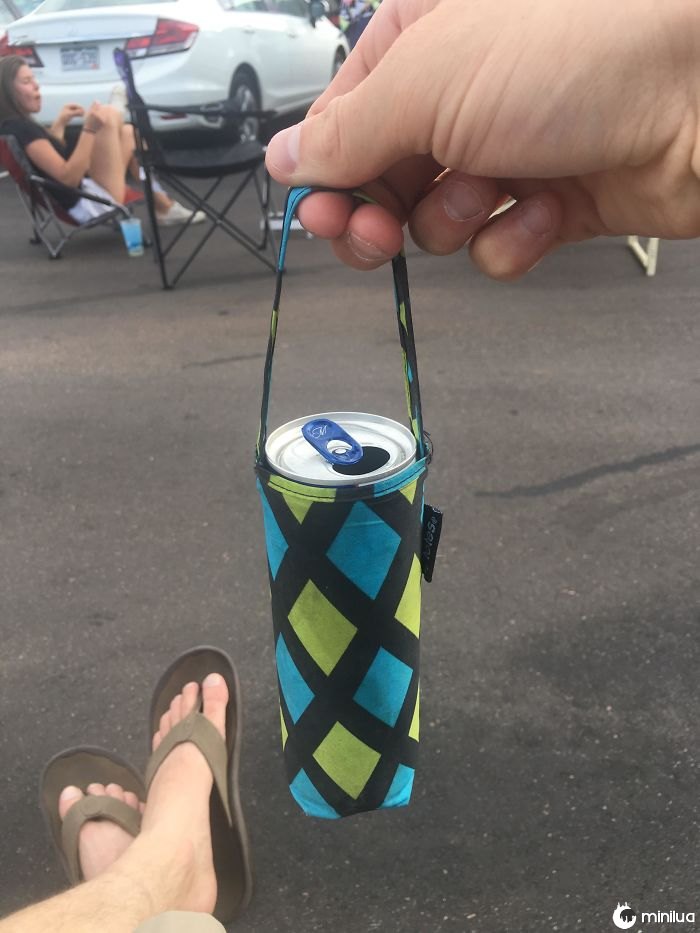 This Beer Inside An Umbrella Cover