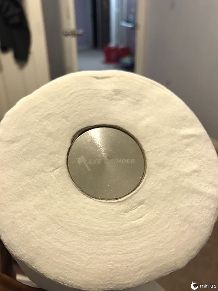 My Grinder Fits Perfectly Into The Toilet Paper Roll