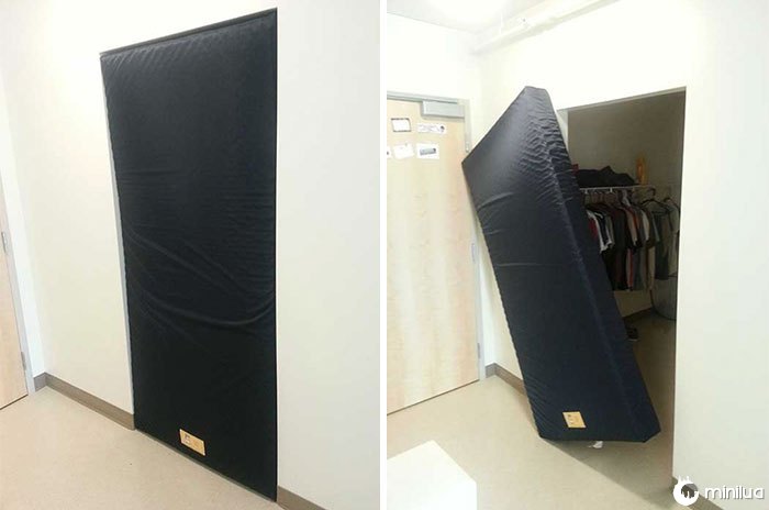 This Mattress Fits Perfectly In This Closet Door