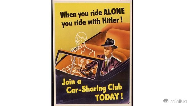 Quando você anda sozinho, você monta com Hitler!