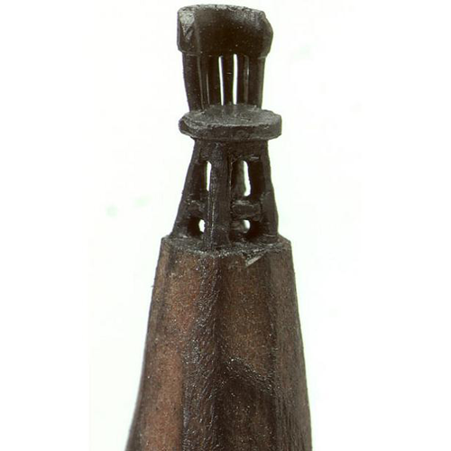 escultura de ponta de lápis em miniatura