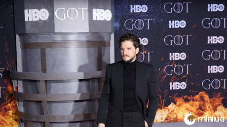 Kit Harington participa da estréia da última temporada de 'Game of Thrones' no Radio City Music Hall em Nova York (EUA), em 3 de abril de 2019.