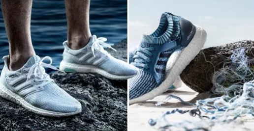 Adidas lança tênis feito apenas com plástico que estava no mar! #Respeito