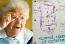 Avó não sabia usar o celular e neta desenhou um manual para ela aprender