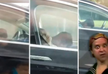 Casal flagrado dormindo dentro do carro enquanto o piloto automático dirigia!