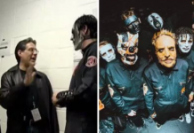 baterista do Slipknot recriou a foto do dia em que conheceu a banda quando ainda era criança
