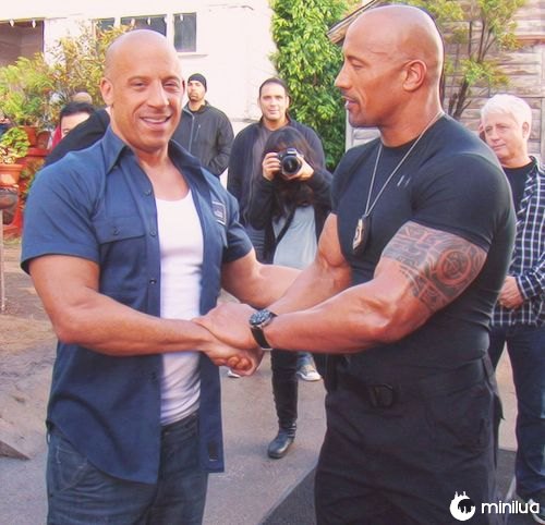 The Rock e Vin Diesel finalmente fazem as pazes e esperam