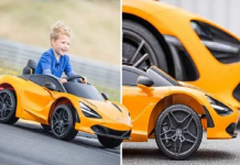 McLaren cria uma versão em miniatura do modelo 720S para crianças que adoram velocidade