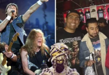Mãe leva o filho cego para o show do Iron Maden e narra a ele todo o show