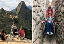 Homem tetraplégico chega ao topo de Machu Picchu com a ajuda de seus melhores amigos
