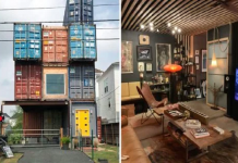 Homem construiu sua própria casa usando contêineres e o resultado é incrível!
