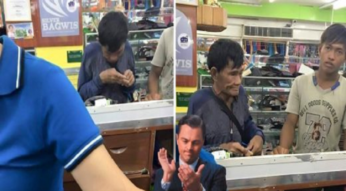 Pai guardou moedas por muitos anos para comprar sapatos novos para o filho