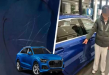 Revenda processa um pai porque sua filha arranhou vários Audis com uma pedra